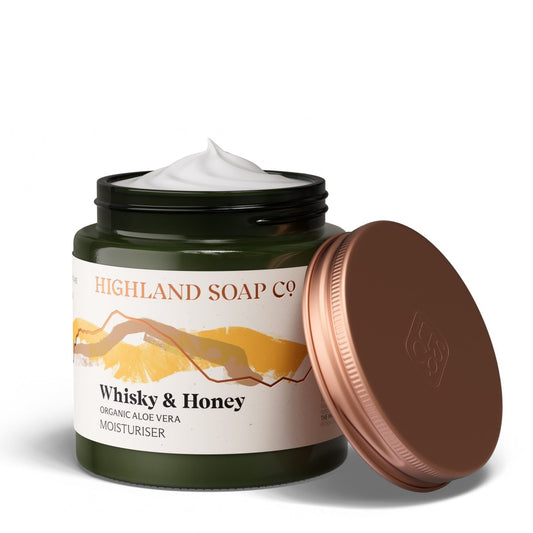 Mood Company - NIEUW! Biologische Alles-in-één Moisturiser 120ml - Whisky & Honey - Highland Soap Company - 
