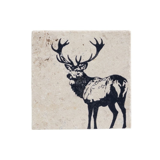 Mood Company - Onderzetter Edelhert - Natuursteen - Selbrae House Scotland - 5061097546036
