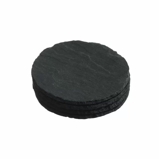 MoodCompanyNL - Onderzetters Rond Set van 4 - Leisteen - Just Slate Company Scotland - 5060025929644
