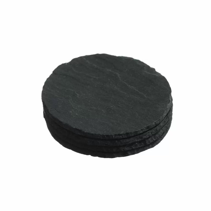 MoodCompanyNL - Onderzetters Rond Set van 4 - Leisteen - Just Slate Company Scotland - 5060025929644