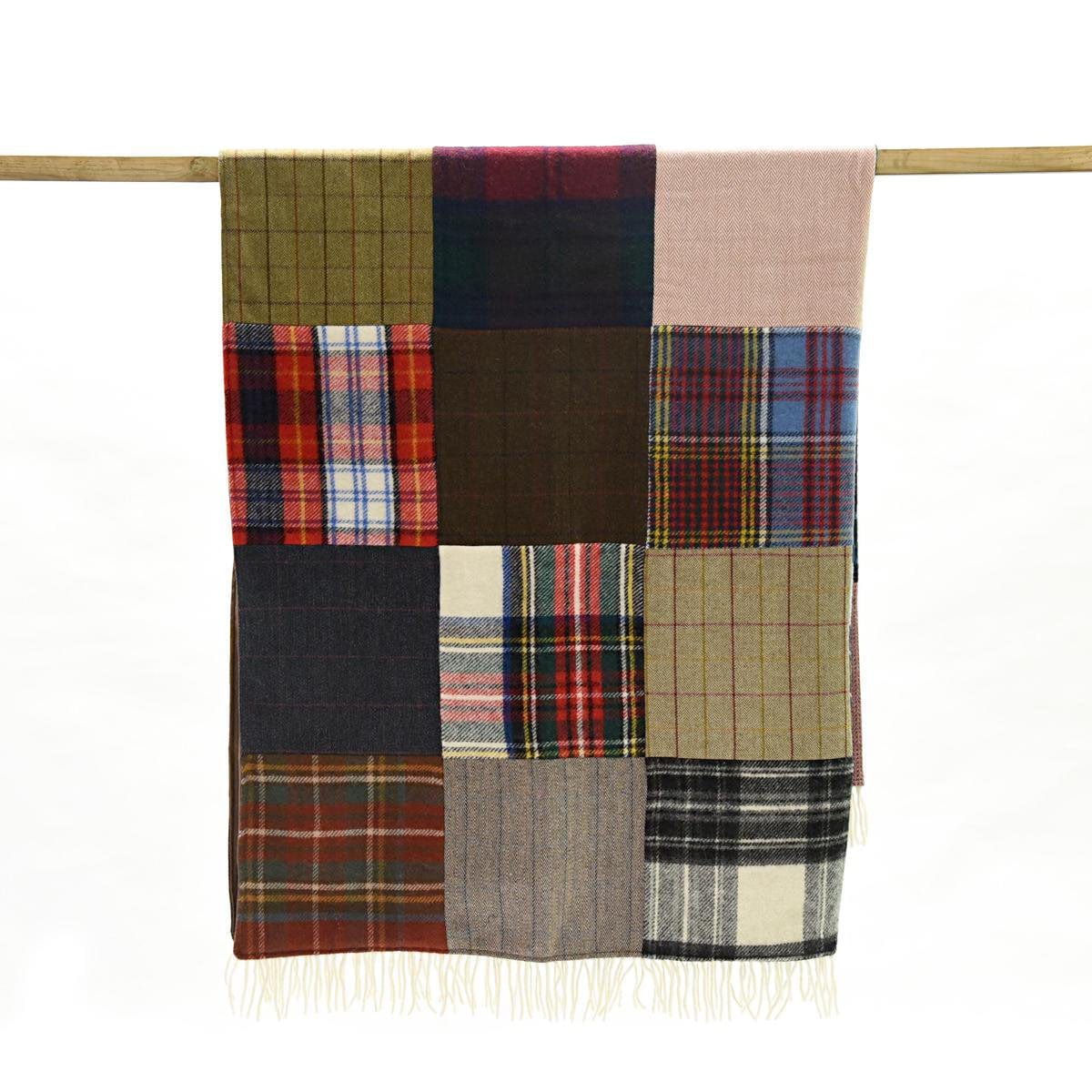MoodCompanyNL - Patchwork plaid TARTAN TWEED - 180x220 - Uniek - Tweedmill UK - 5060067703882