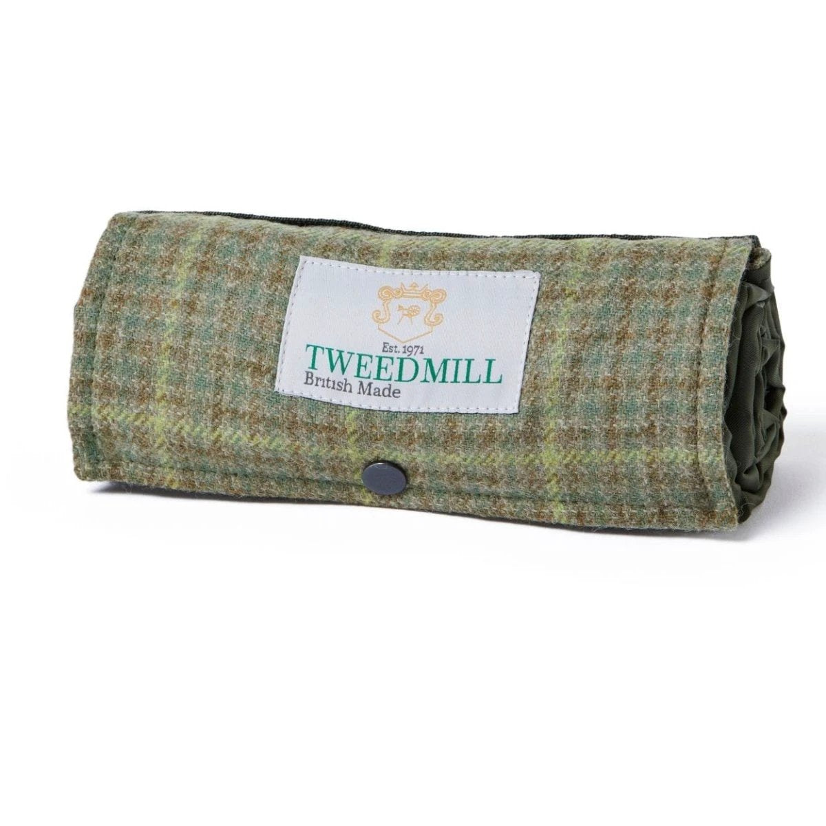 Picknickkleed Walker Geruit -Bosgroen - Tweed - Waterdicht - 66 × 98cm - Tweedmill by MoodCompanyNL