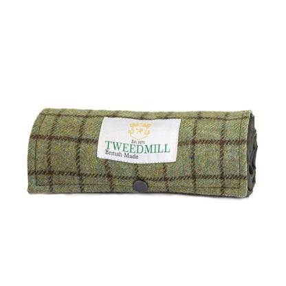 MoodCompanyNL - Picknickkleed Walker Geruit Tweed 611 Bruin - Tweed - Waterdicht - 66 × 98cm - Tweedmill - 5060674578330