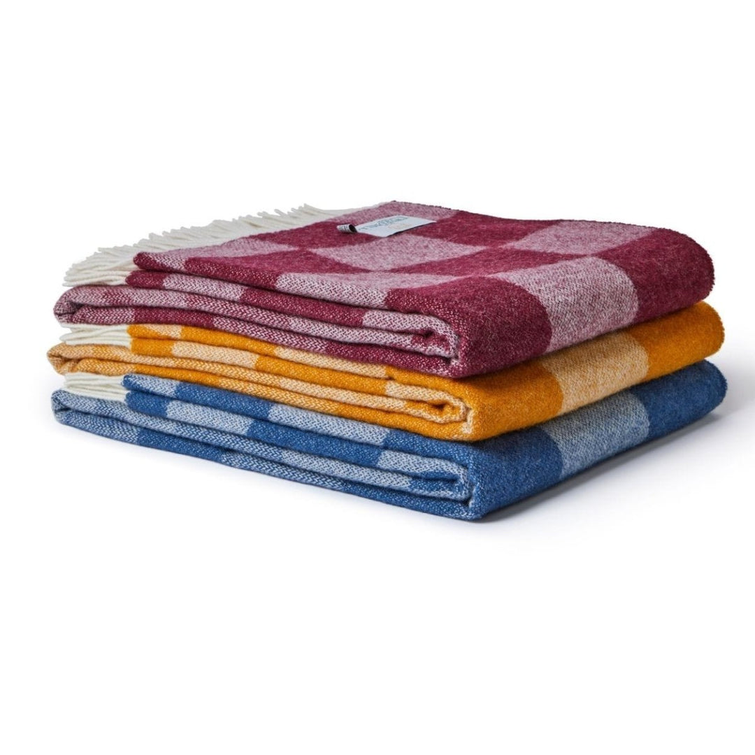 MoodCompanyNL - Plaid Bijou Blauw - 150x183 - Nieuw Wol - Tweedmill UK - 5060958302897