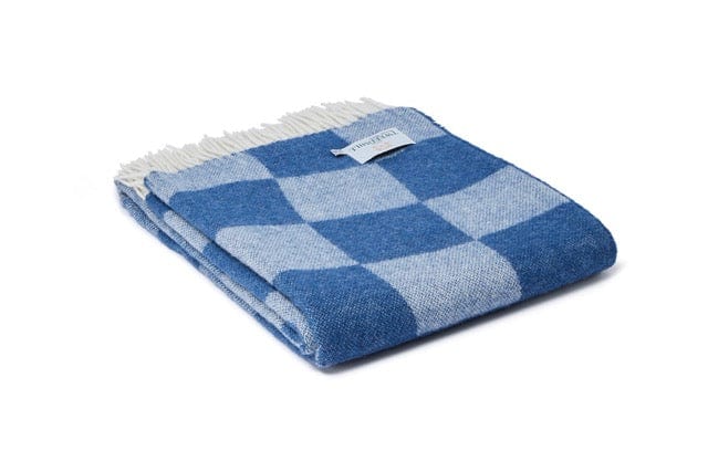 MoodCompanyNL - Plaid Bijou Blauw - 150x183 - Nieuw Wol - Tweedmill UK - 5060958302897