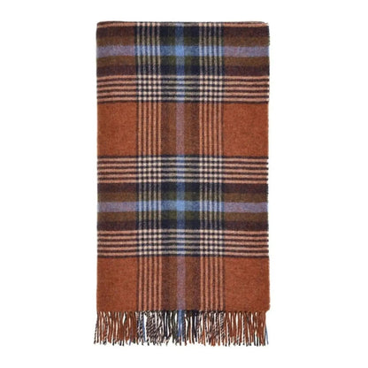 Mood Company - Plaid Christchurch Roestbruin - Shetland Lamswol - 140x185 - Bronte by Moon Scotland - 6151206983988