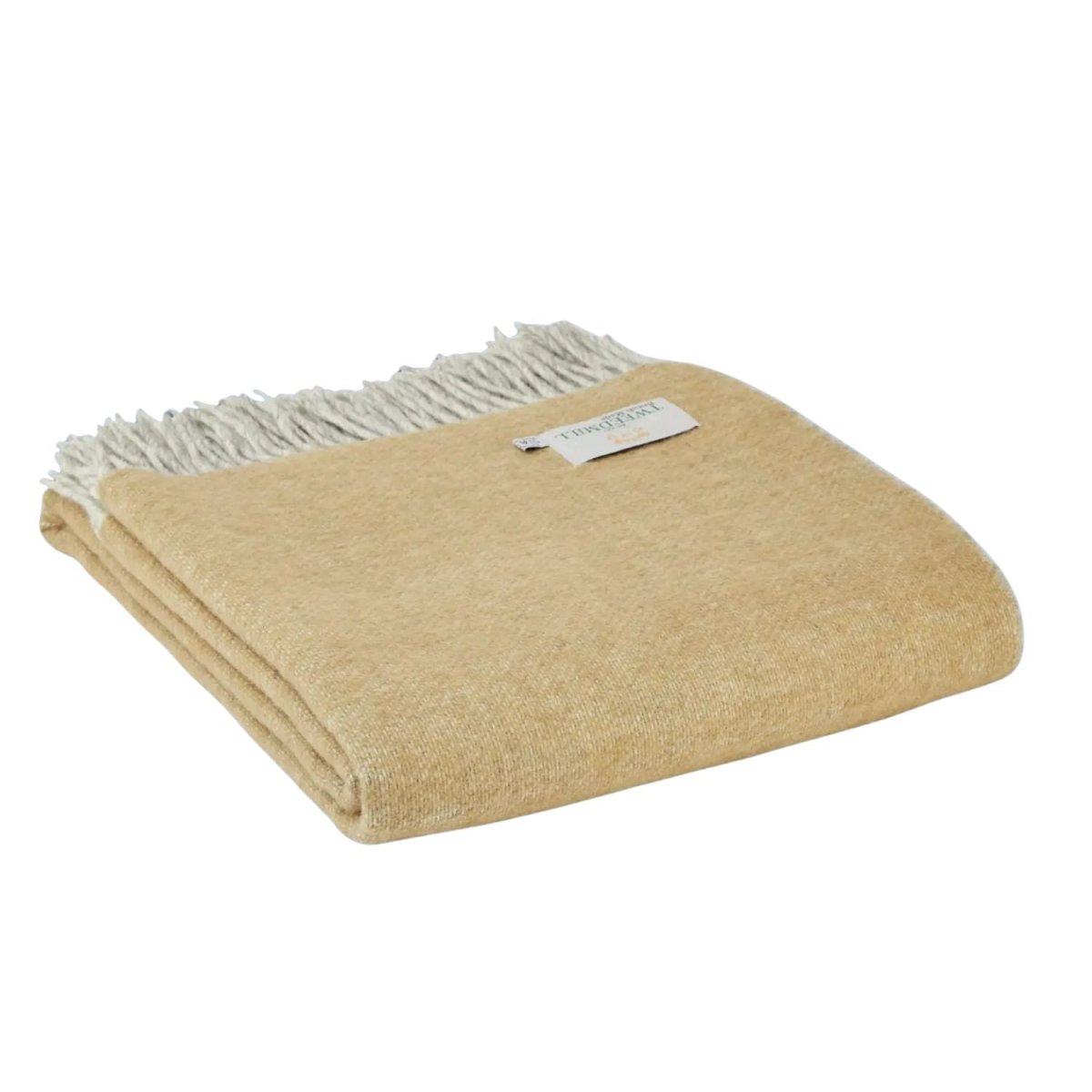 Mood Company - Plaid Dartmoor Bruin en Grijs (Dessert Brown) - voor en achterzijde verschillend - 150x183 - Nieuw Wol - Tweedmill UK - 5060958300701