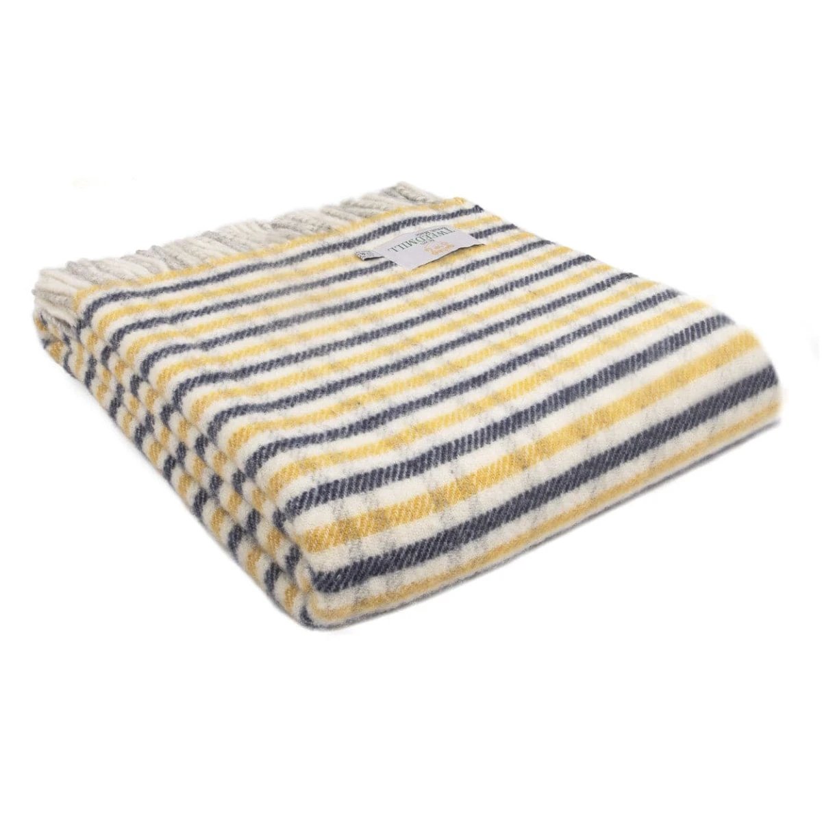 Plaid Lifestyle Blauw (Navy) - 150x183 - Nieuw Wol - Tweedmill UK by MoodCompanyNL
