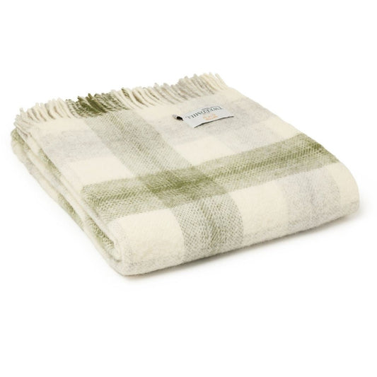 Mood Company - Plaid Meadow Olijfgroen - 150x183 - Nieuw Wol - Tweedmill UK - 5060958305140