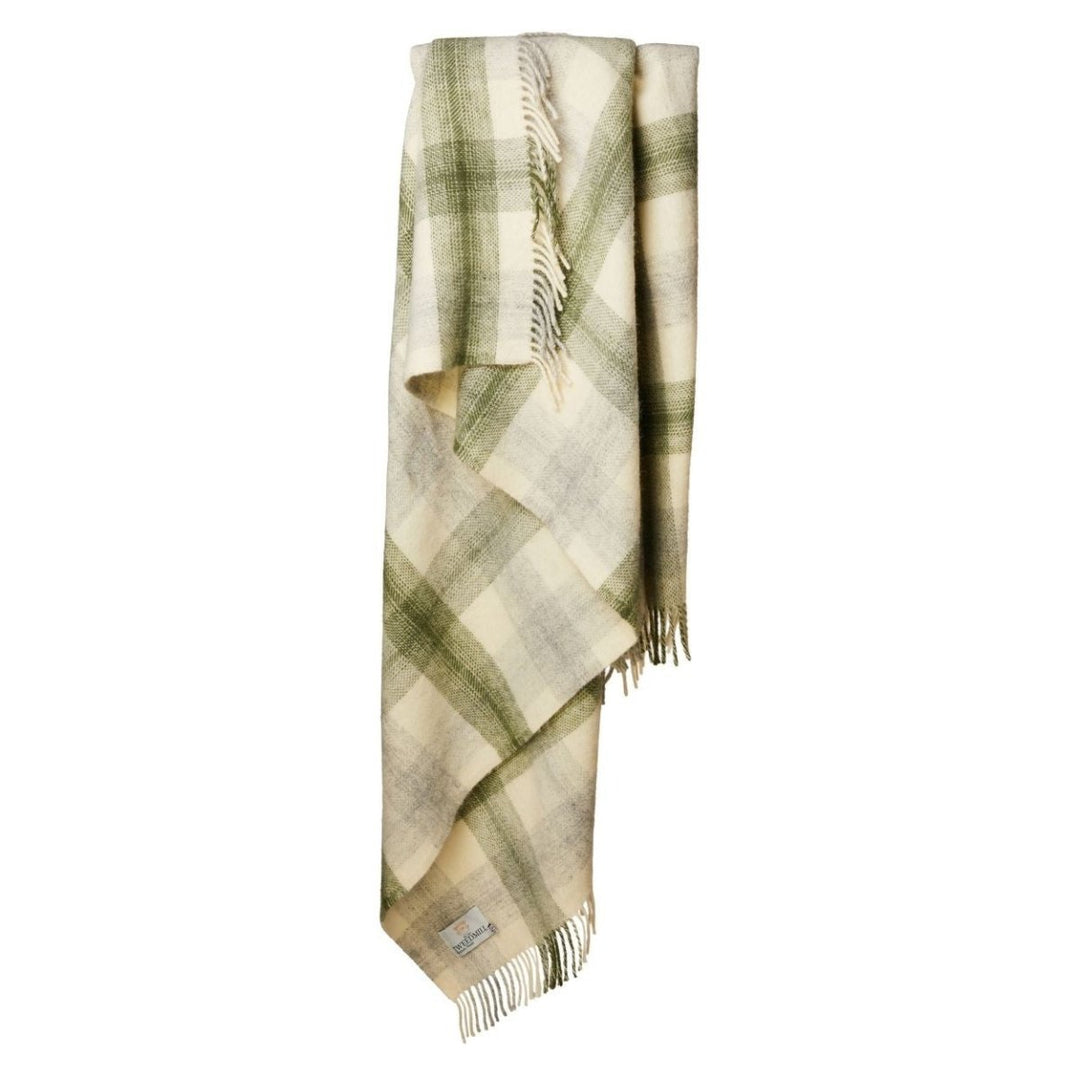 Mood Company - Plaid Meadow Olijfgroen - 150x183 - Nieuw Wol - Tweedmill UK - 5060958305140