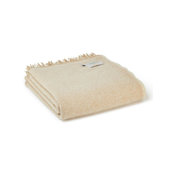 MoodCompanyNL - Plaid Moorland Bruin Beige (Vintage and Creame) - 150x183 - Nieuw Wol - Tweedmill UK - 5060958300909