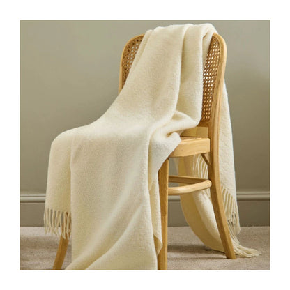 Plaid Moorland Cream – Pure New Wool – 130x200 cm - Tweedmill by Mood Company