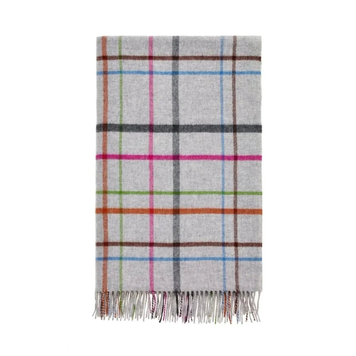 Mood Company - Plaid Ruiten Grijs - Shetland Lamswol - 140x185 - Bronte by Moon Scotland - 6095633529527