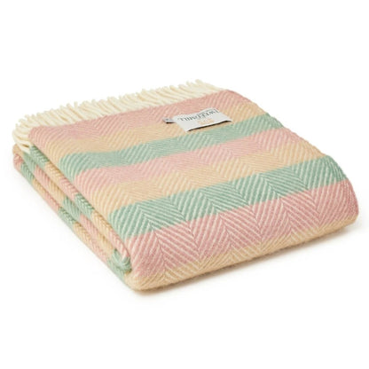 Plaid Summer Breeze Stripe - 150x183 - Nieuw Wol - Tweedmill UK by Mood Company