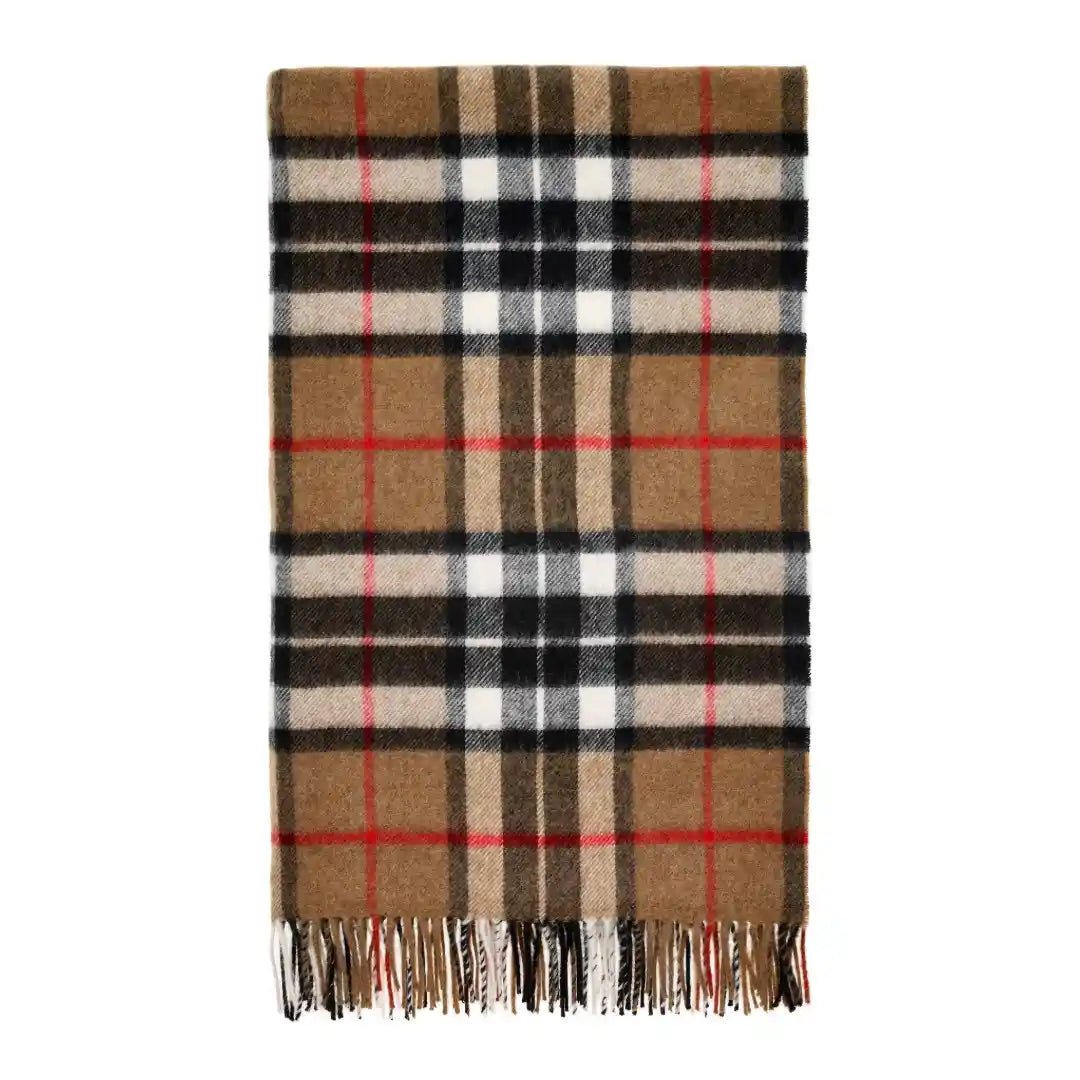 Mood Company - Plaid Tartan Camel Thompson - Merino Lamswol - 140x185 - Bronte by Moon Scotland - 5057900085816
