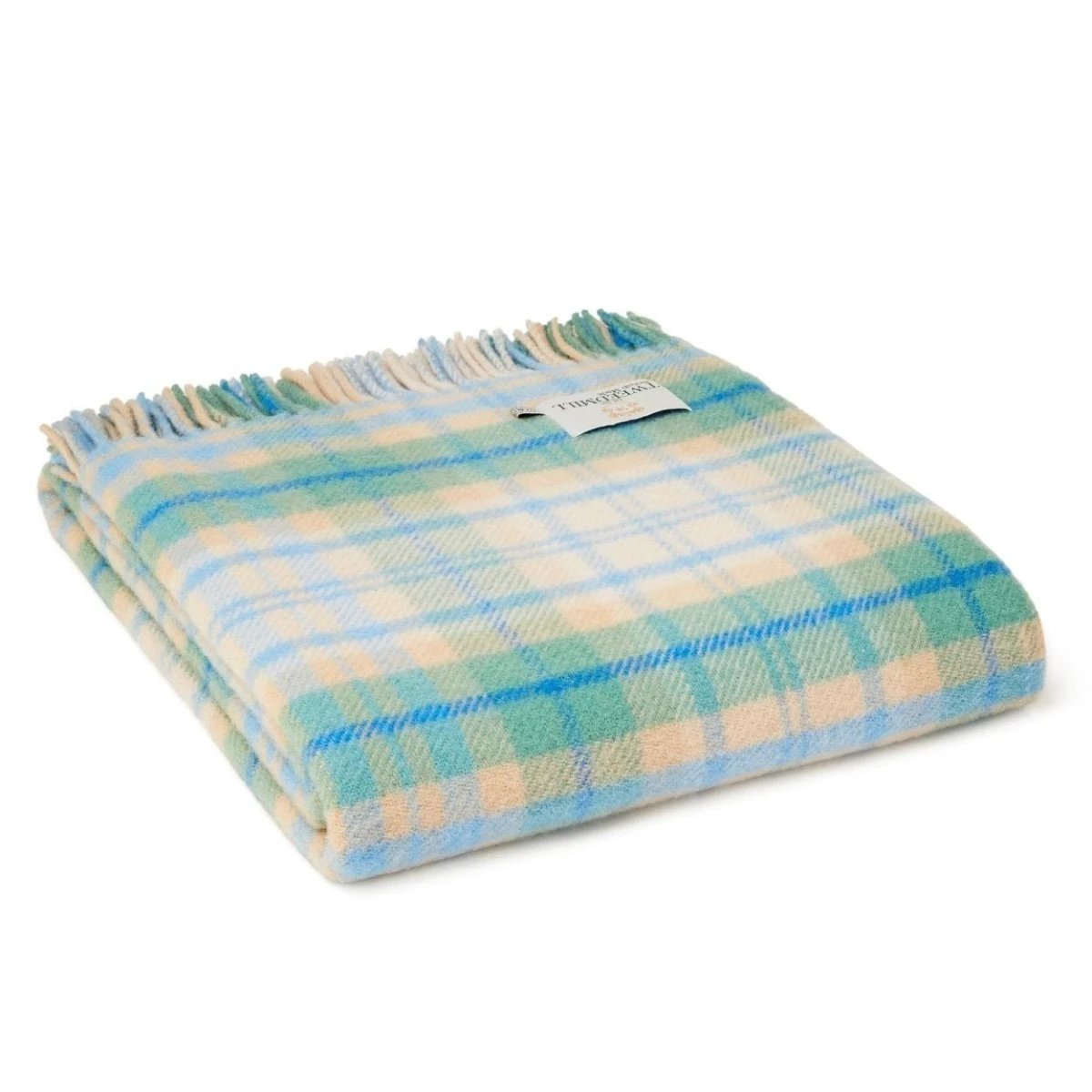 Plaid Tartan Cottage Blauw 150x183 - Nieuw Wol - Tweedmill UK by MoodCompanyNL