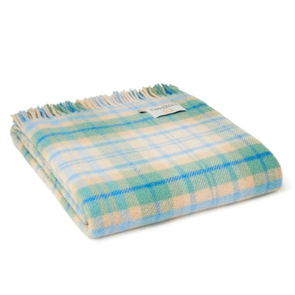 Plaid Tartan Cottage Blauw 150x183 - Nieuw Wol - Tweedmill UK by MoodCompanyNL