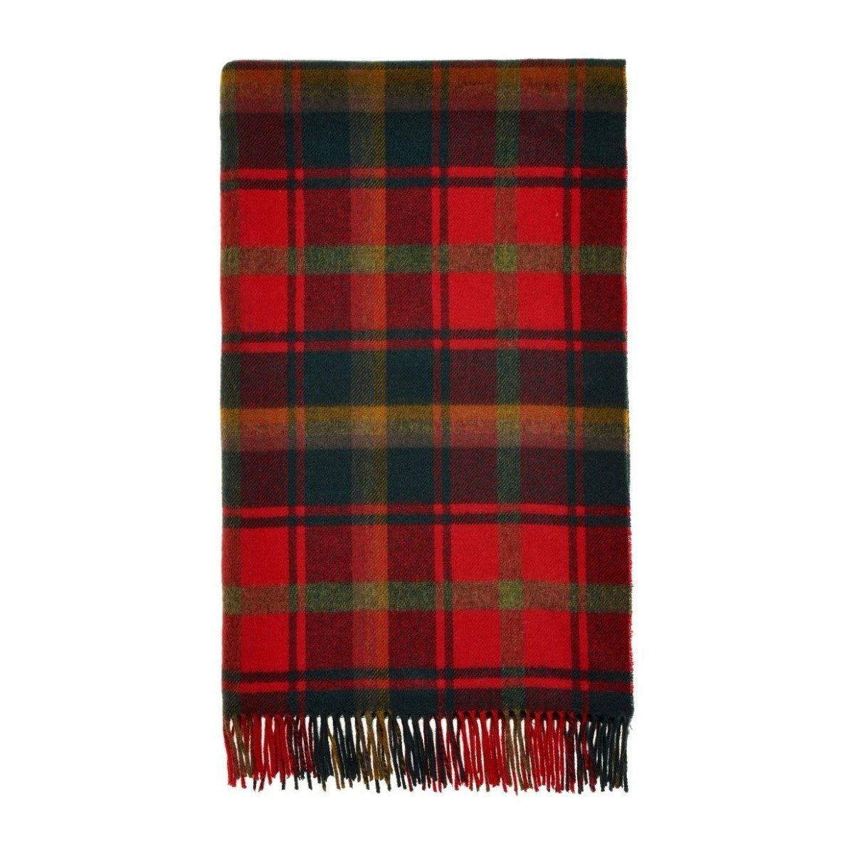 Mood Company - Plaid Tartan Dark Maple - Merino Lamswol - 140x185 - Bronte by Moon Scotland - 6095634651616
