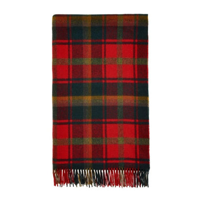 Mood Company - Plaid Tartan Dark Maple - Merino Lamswol - 140x185 - Bronte by Moon Scotland - 6095634651616