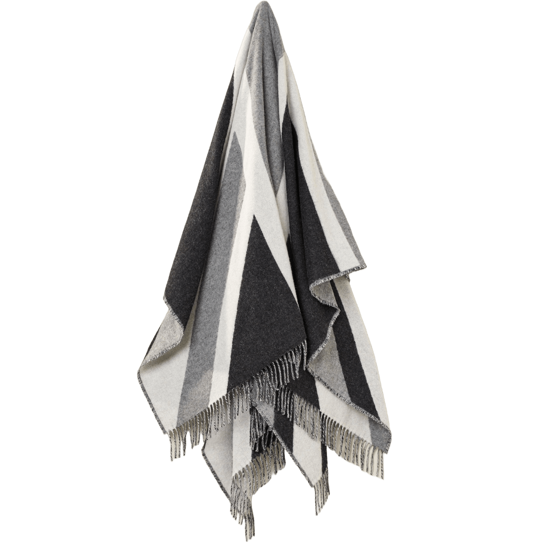 MoodCompanyNL - Plaid Vlag GB Union Jack Grijs - Merino Lamswol - 135x200 - Bronte by Moon Scotland - 6095651784731