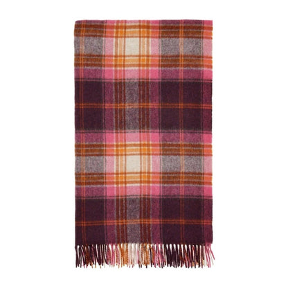 Mood Company - Plaid Winterton Burgundy Donkerrood - Merino Lamswol - 140x185 - Bronte by Moon Scotland - 6095635288262