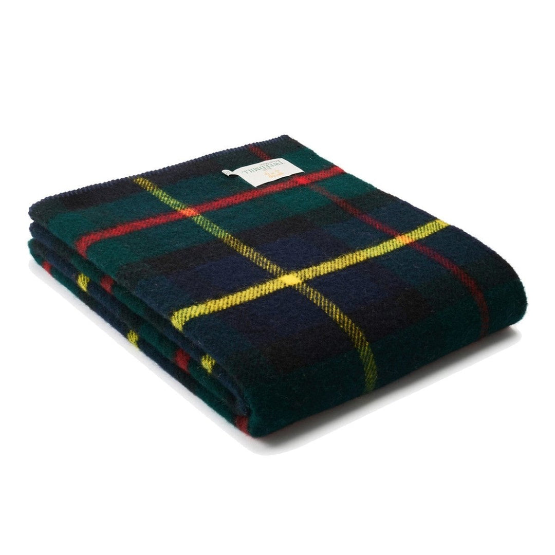 MoodCompanyNL - Plaid zonder franje Tartan Hunting MacLeod - 150x200 - Nieuw Wol - Tweedmill UK - 5060958302446