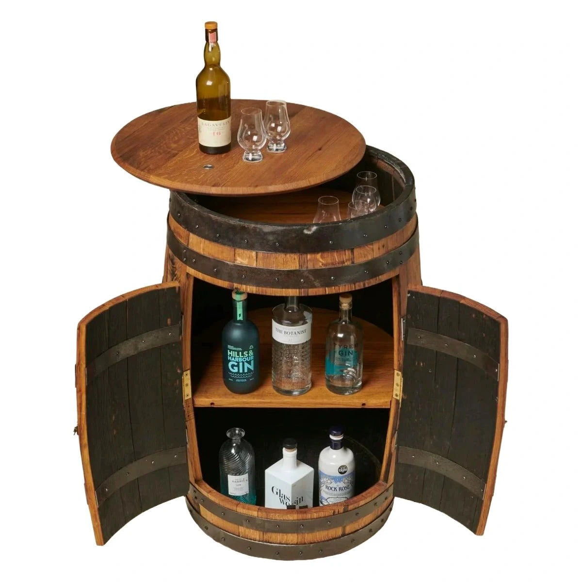PRE ORDER Whisky Bar met deuren – Oude Whiskyvaten– Darach Scotland by Mood Company