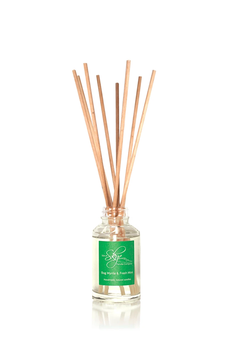 Reed Diffuser Mirte en Munt (Bog Myrtle & Fresh Mint) - 12 weken - Isle of Skye Candle by MoodCompanyNL