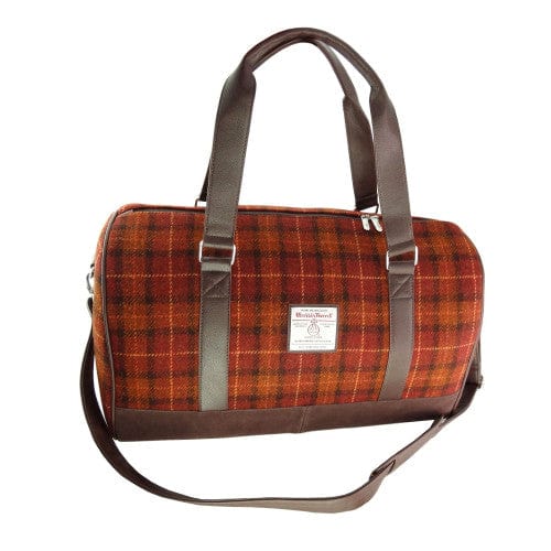 MoodCompanyNL - Reistas Clyde Bruin met Oranje - Harris Tweed - Extra Groot - Glen Appin of Scotland - 5060959023265