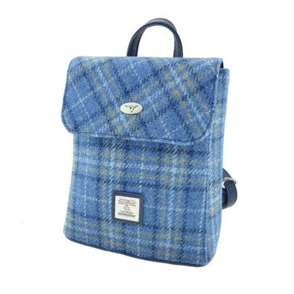 MoodCompanyNL - Rugzak Tummel Lichtblauw - Mini - 26x21x12 - Harris Tweed - Glen Appin of Scotland - 5060959021087