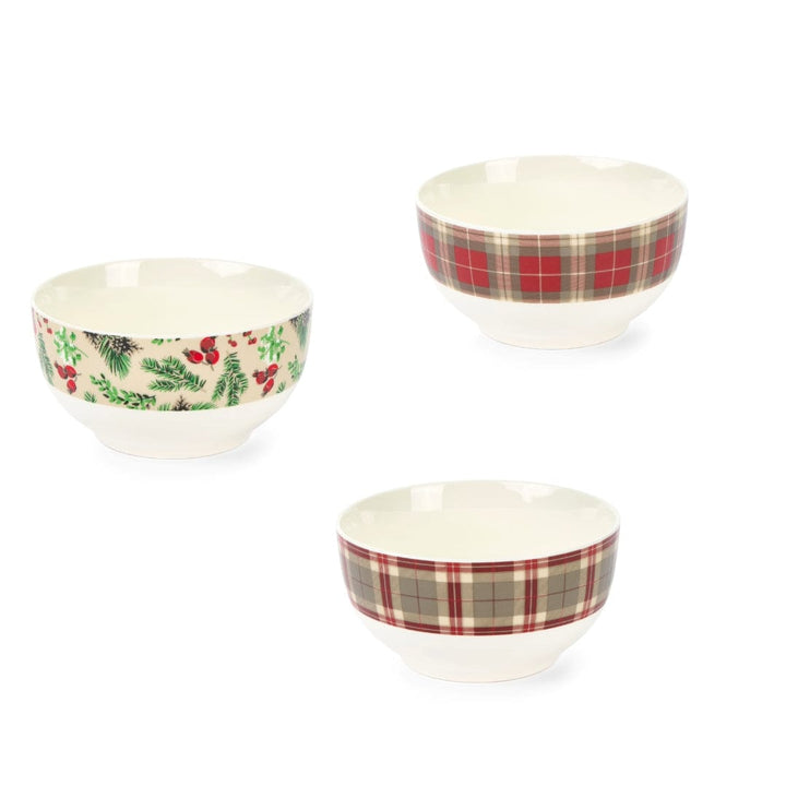 MoodCompanyNL - Schaaltjes NEW BONE tartan - set van 3 - 150 ML - Nuvole di Stoffa - 9957018314975