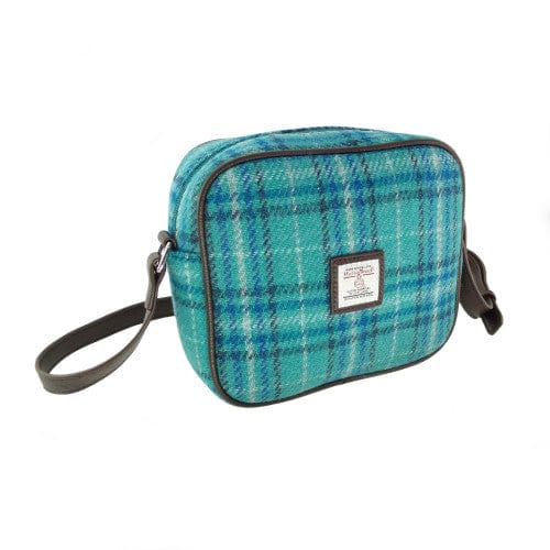 MoodCompanyNL - Schoudertas Almond Groen en blauw Tartan - 19x21x7 - Harris Tweed - Glen Appin of Scotland - 5061035001619