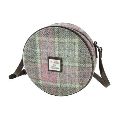 MoodCompanyNL - Schoudertas Bannock Zacht Roze Buchanan - Rond - Ritssluiting - Harris Tweed - Glen Appin of Scotland - 5060959027423
