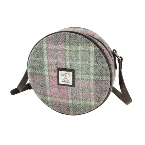 MoodCompanyNL - Schoudertas Bannock Zacht Roze Buchanan - Rond - Ritssluiting - Harris Tweed - Glen Appin of Scotland - 5060959027423
