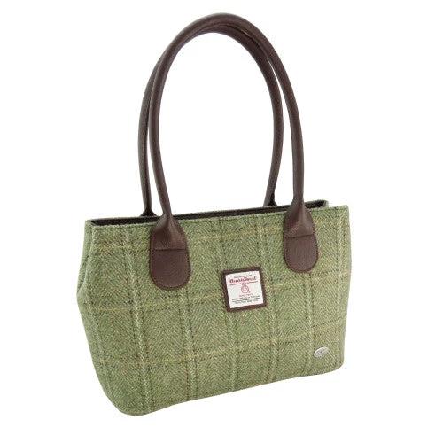 Mood Company - Schoudertas Cassley Groen Visgraat - Klassiek - Harris Tweed - Glen Appin of Scotland - 5061035013767
