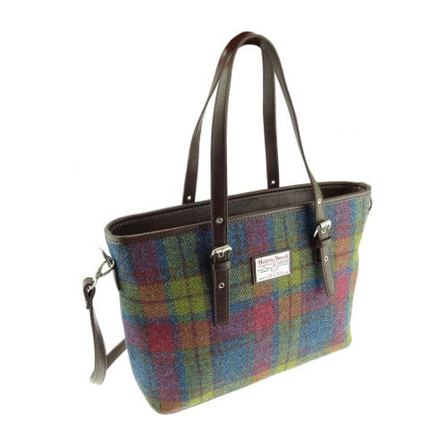 Mood Company - Schoudertas Spey Tote bag Multi Colour - Groot - Ritssluiting - Harris Tweed - Glen Appin of Scotland - 5060631370656