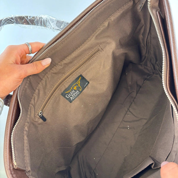 MoodCompanyNL - Schoudertas Spey Tote bag Roze Stewart Tartan - Groot - Ritssluiting - Harris Tweed - Glen Appin of Scotland - 5061035011497