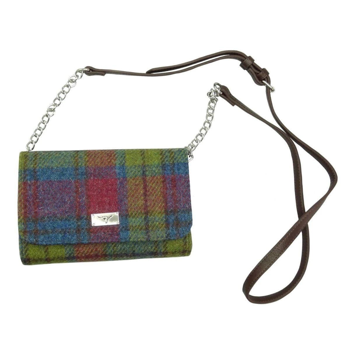 Schoudertas Strathy Tartan Multi Colour - Portemonnee - Harris Tweed - Glen Appin of Scotland by MoodCompanyNL