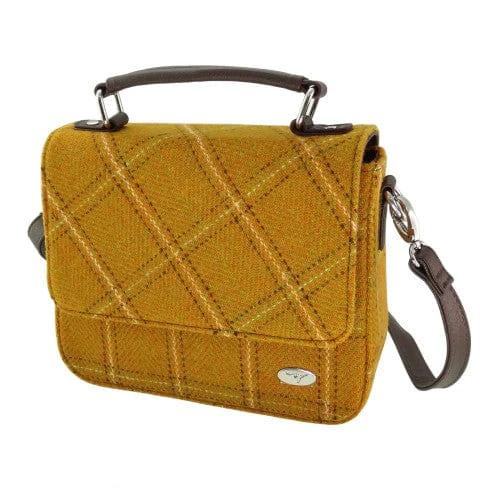 Schoudertas Thurso Mosterd Geel (English Mustard) - 23x24x9 - Harris Tweed - Glen Appin of Scotland by MoodCompanyNL