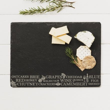 MoodCompanyNL - Serveerplank Antipasti Leisteen - 35x25 - Just Slate Company Scotland - 5060426287947