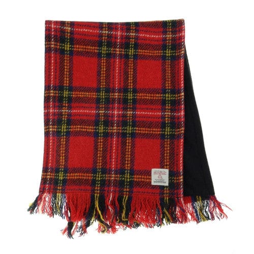 MoodCompanyNL - Sjaal Harris Tweed Tartan Royal Stewart - Zachte Fleece binnenkant - 25 x 155 - Glen Appin of Scotland - 5060959028796