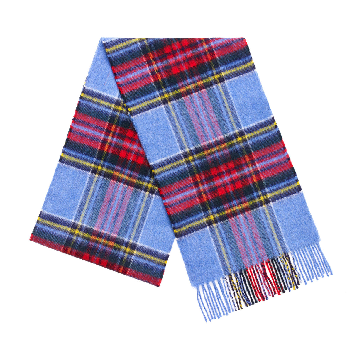 Mood Company - Sjaal Tartan Blue Vintage Stewart - Merino Lamswol - 25 x 190 - Bronte by Moon - 6151223778758