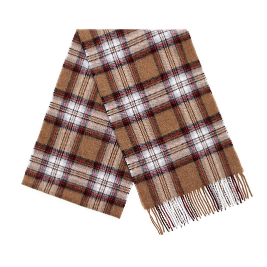 Mood Company - Sjaal Tartan Camel Stewart - Merino Lamswol - 25 x 190 - Bronte by Moon - 6151218795708