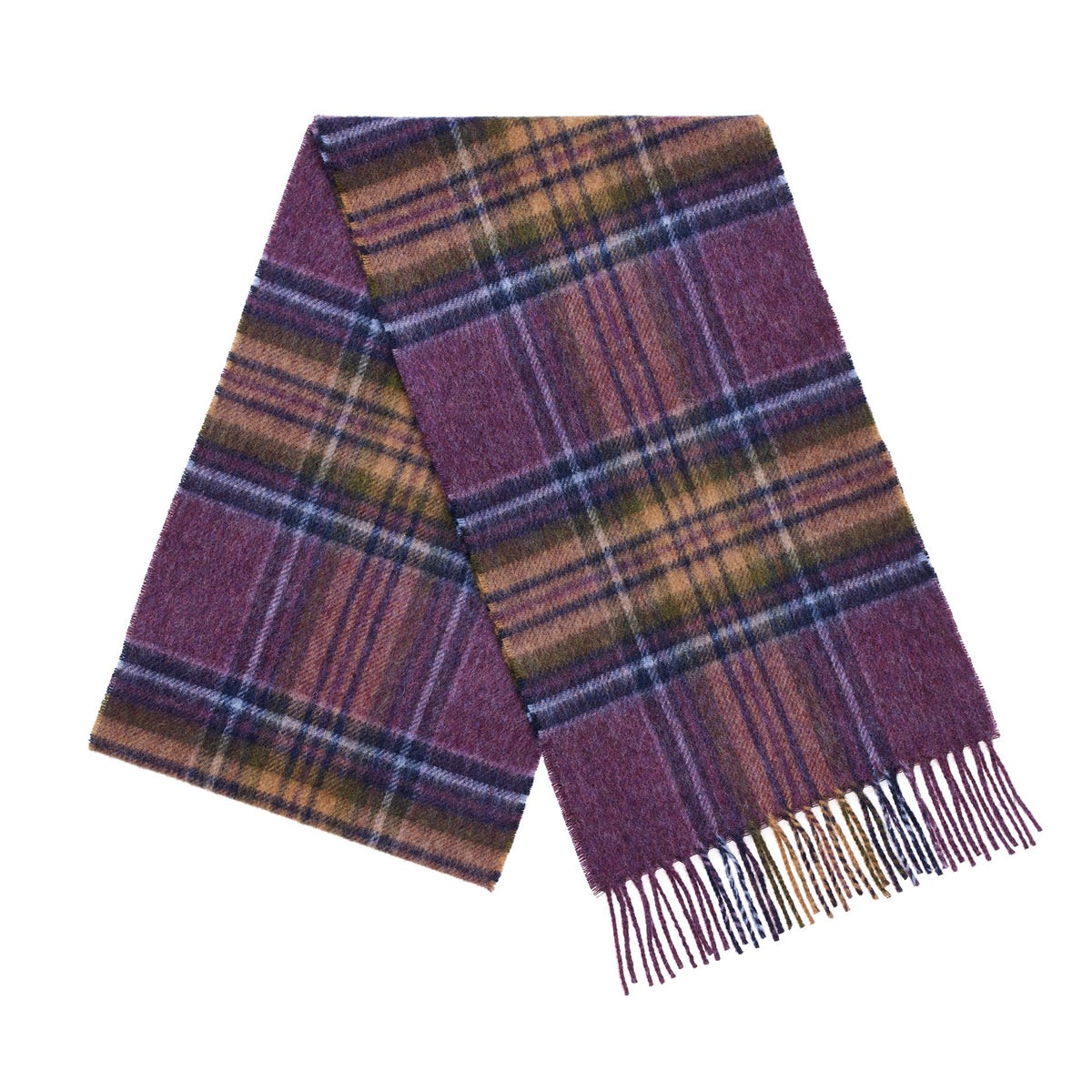 Mood Company - Sjaal Tartan Heather Stewart - Merino Lamswol - 25 x 190 - Bronte by Moon - 6151222945984