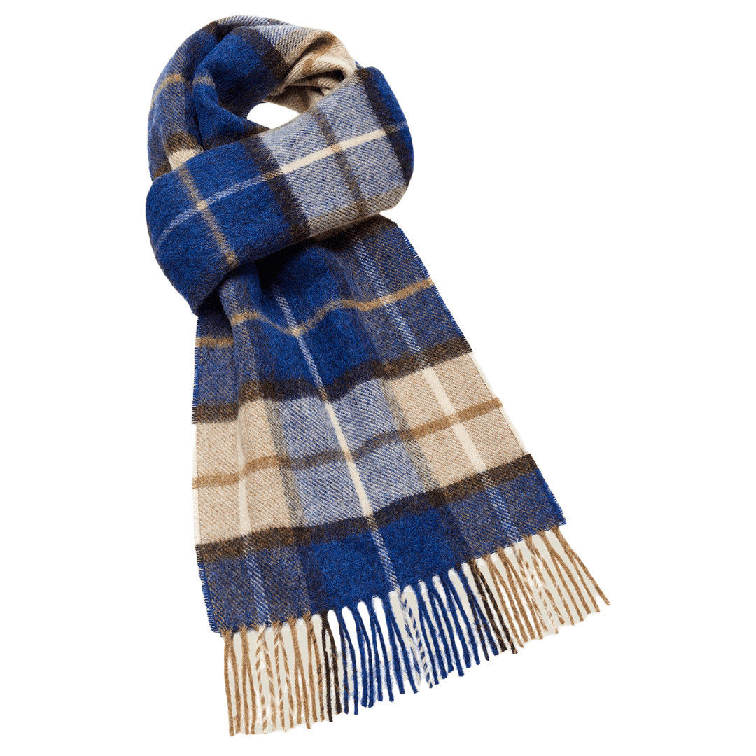 MoodCompanyNL - Sjaal Winchester Cobalt - Meriono Lamswol - 25 x 190 - Bronte by Moon Scotland - 6095655246280