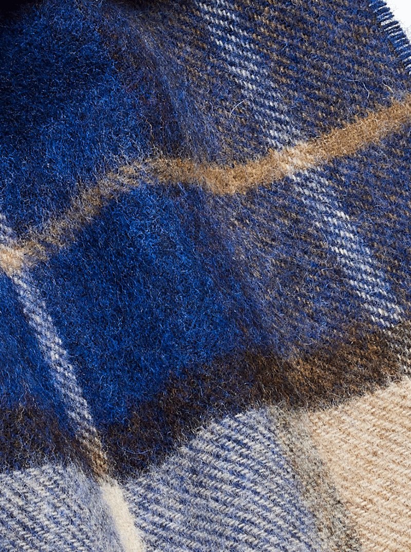MoodCompanyNL - Sjaal Winchester Cobalt - Meriono Lamswol - 25 x 190 - Bronte by Moon Scotland - 6095655246280