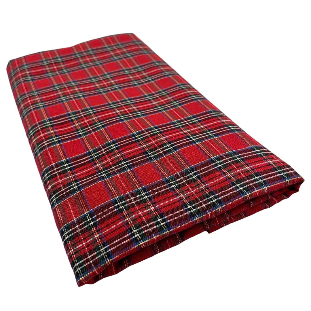 Wunderschöne Tischdecke Tartan Rot Groß