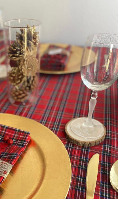 MoodCompanyNL - Tafelkleed Tartan Rood Medium Medium - 120x140 - Katoen - Mood Company - 6095648312367