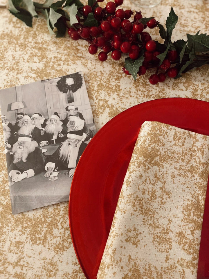 MoodCompanyNL - Tafelkleed Wit met Goud XL - 140x300 - Katoen - Mood Company - 6095632428432