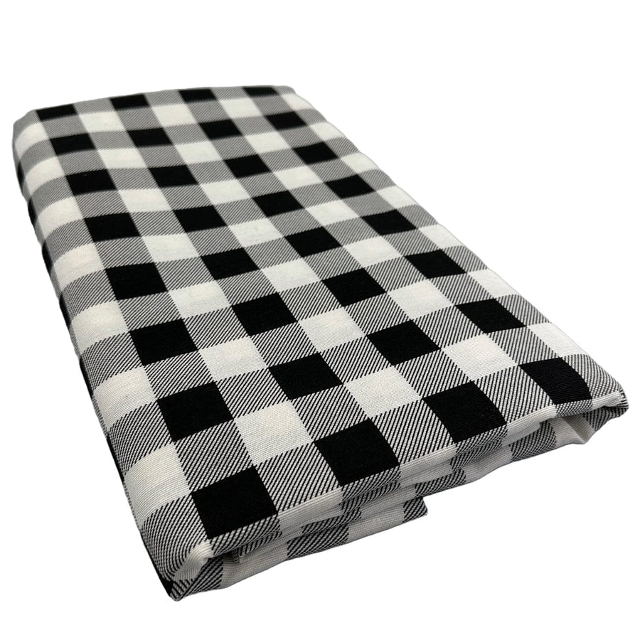 MoodCompanyNL - Tafelkleed Zwart Wit geblokt XL - 140x300 - Katoen - Mood Company - 6095634627604